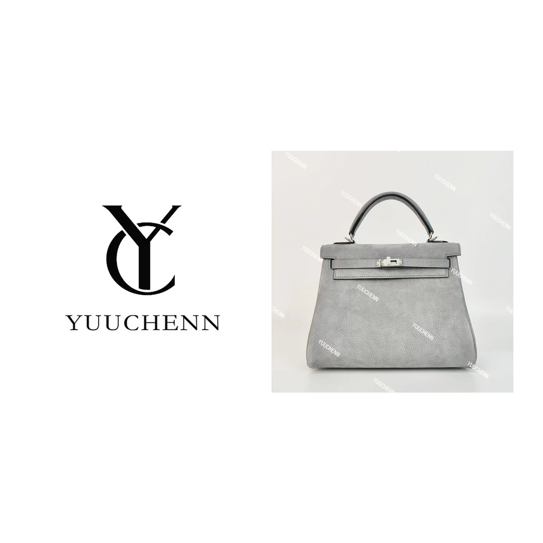 YUUCHENN/【kelly】进口鹿皮25cm 海鸥灰 HH5735