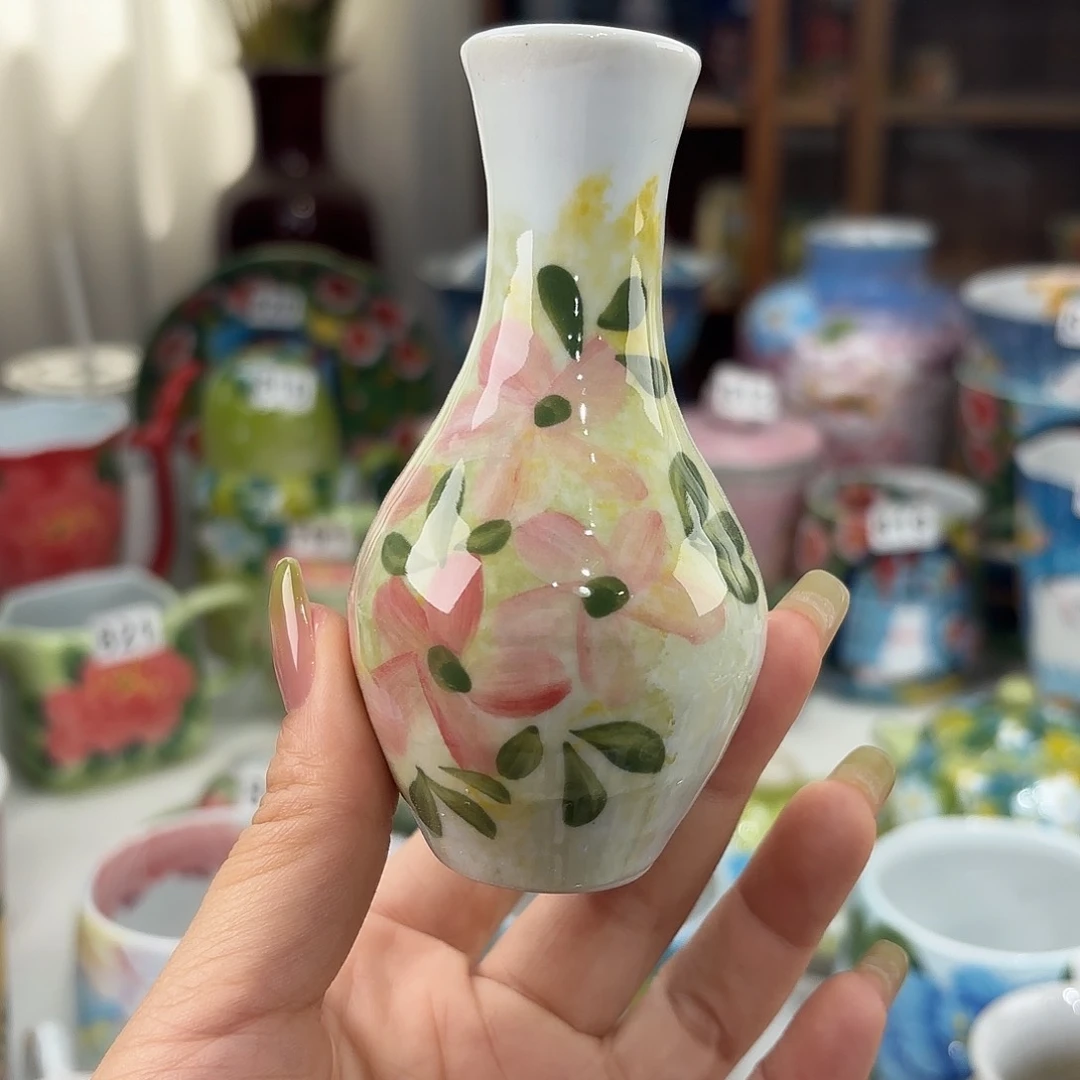 瓷片景德镇手绘高温釉下彩陶瓷茶具