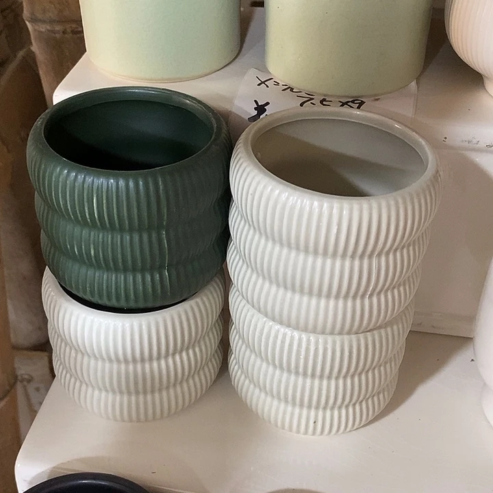 摆件陶盆有孔 微瑕介意勿拍