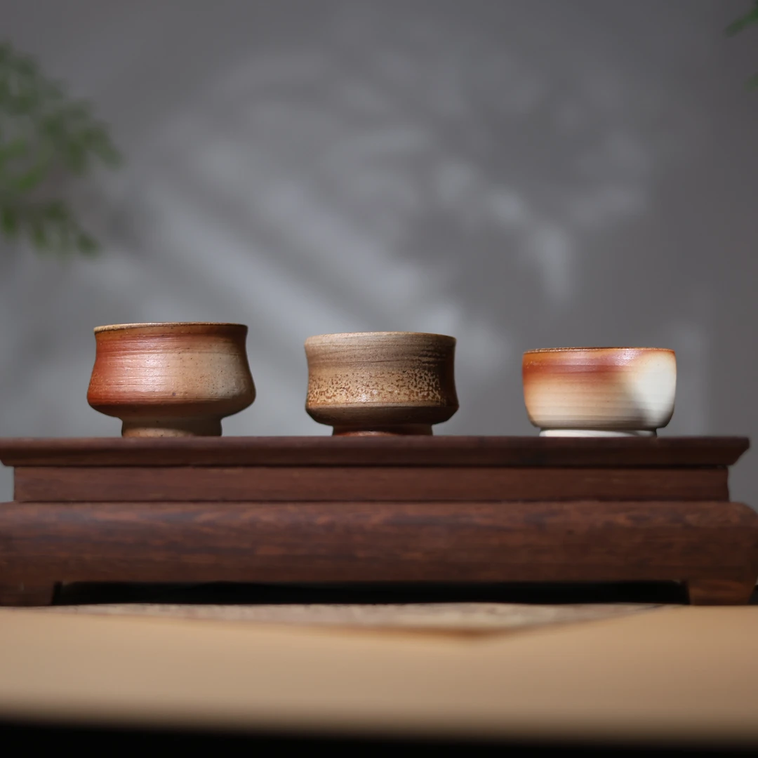 【慕白茶集】鱼木窑柴烧亚白泥主人杯（拙雅S0352）