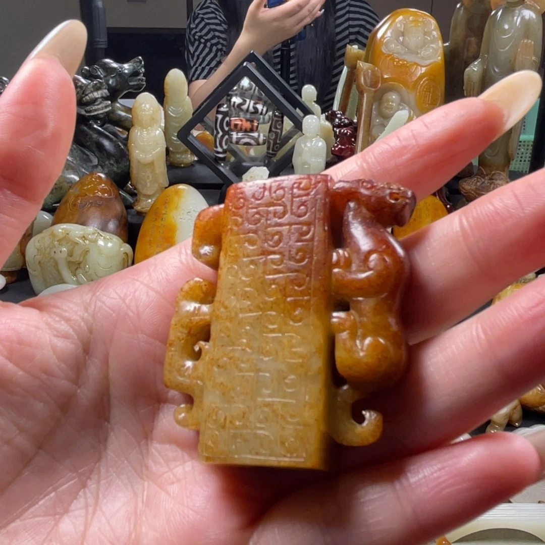 和田玉未镶嵌挂件14