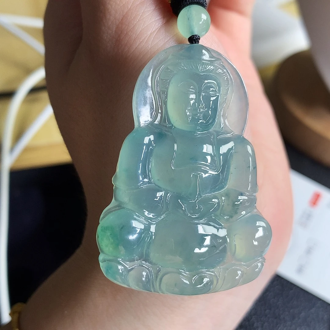 吊坠(不含链)未镶嵌翡翠观音