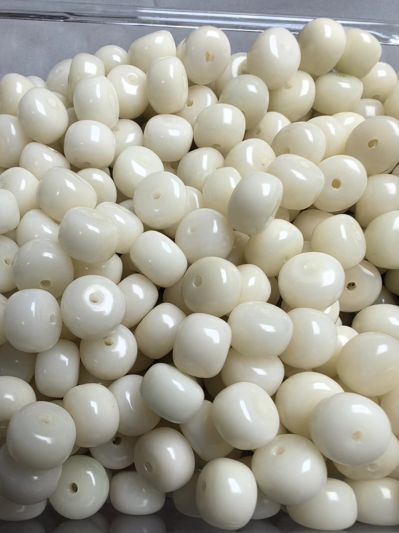 8×11苹果圆天然菩提散珠批发文玩手串珠送水晶弹力绳