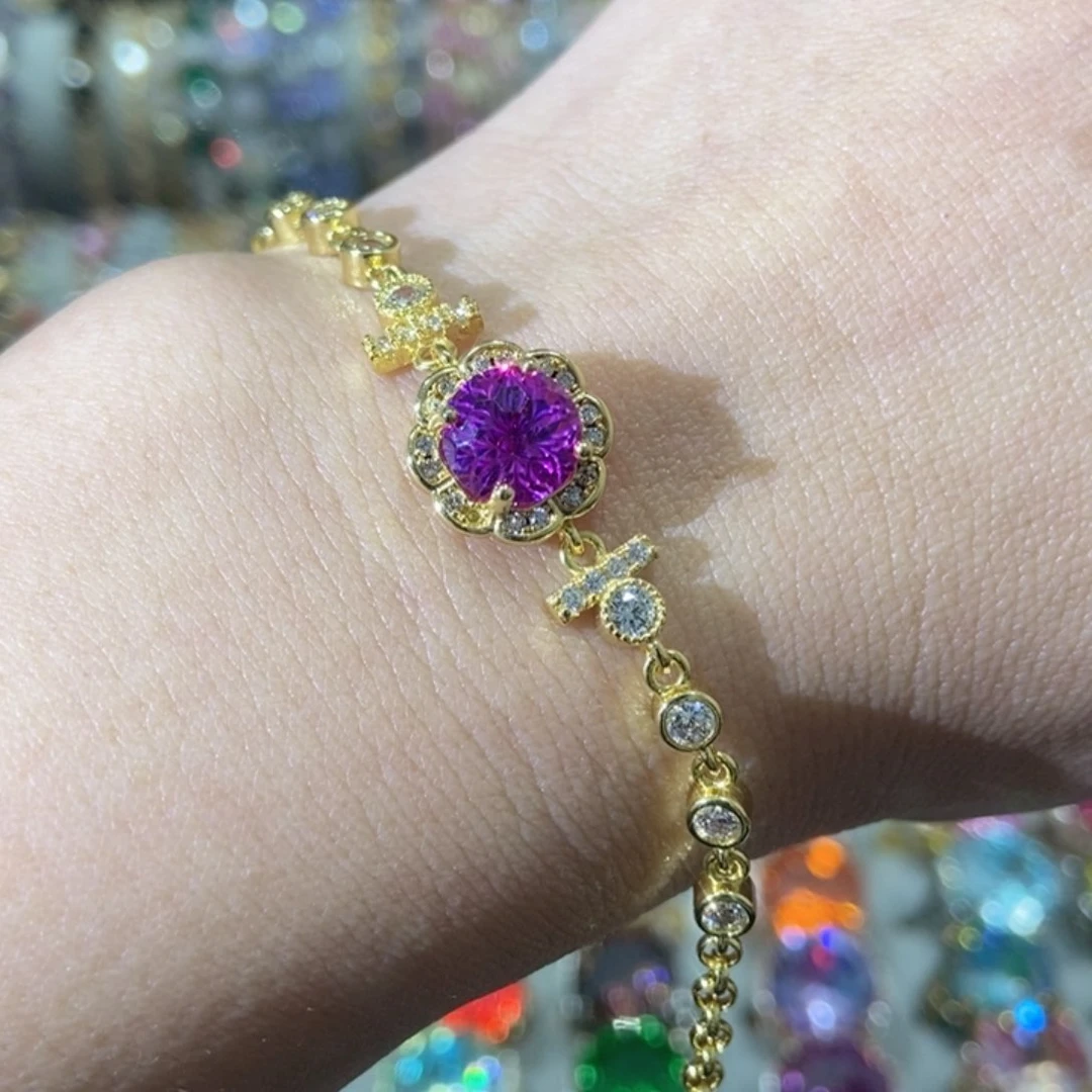 66锆石（处理）手链