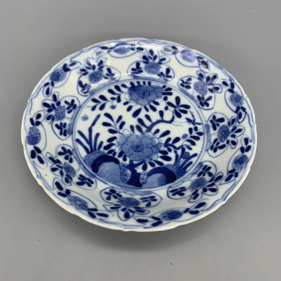 62509295*清光绪青花花卉纹碟/瓷器六/江苏省文物总店