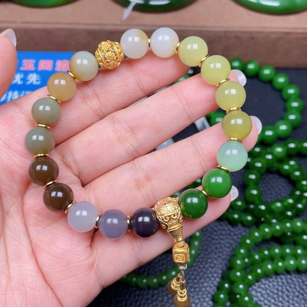 颈饰银S925镶嵌和田玉