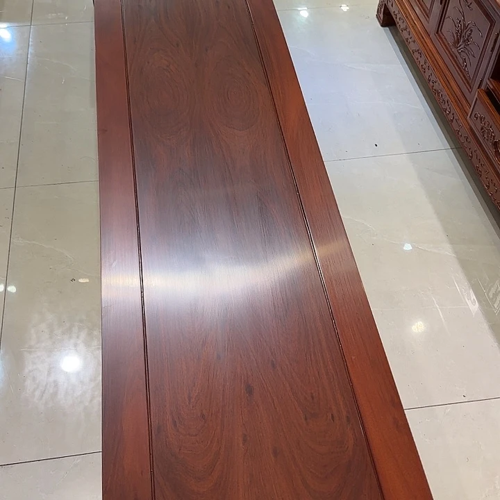 知***音端景台黑酸枝木类非洲酸枝木2.4五抽电视柜