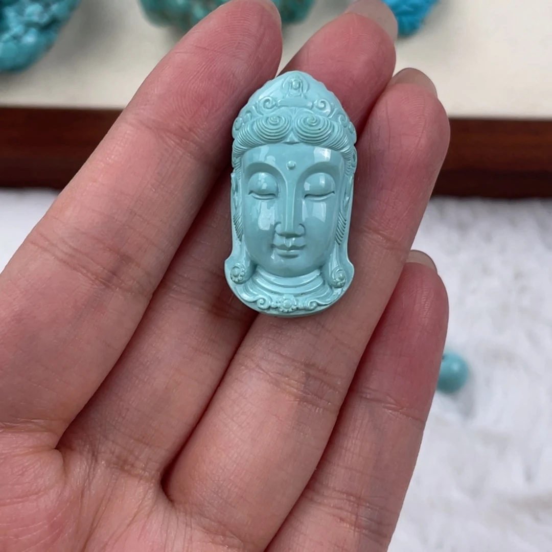 绿松石未镶嵌圆珠