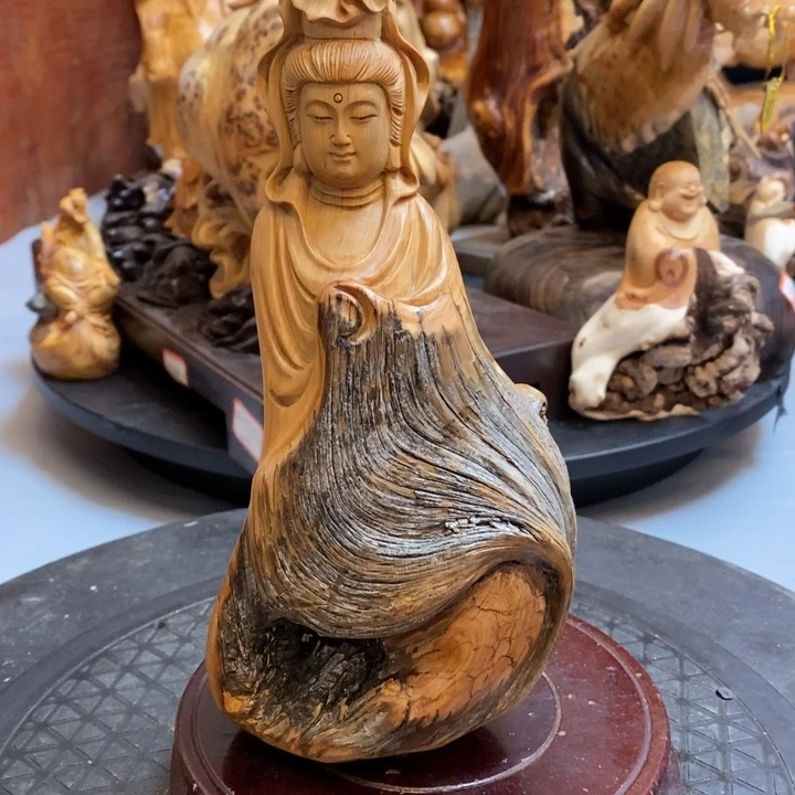 柏木工艺品摆件制作