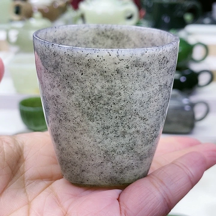 未镶嵌和田玉挂件茶杯110m l