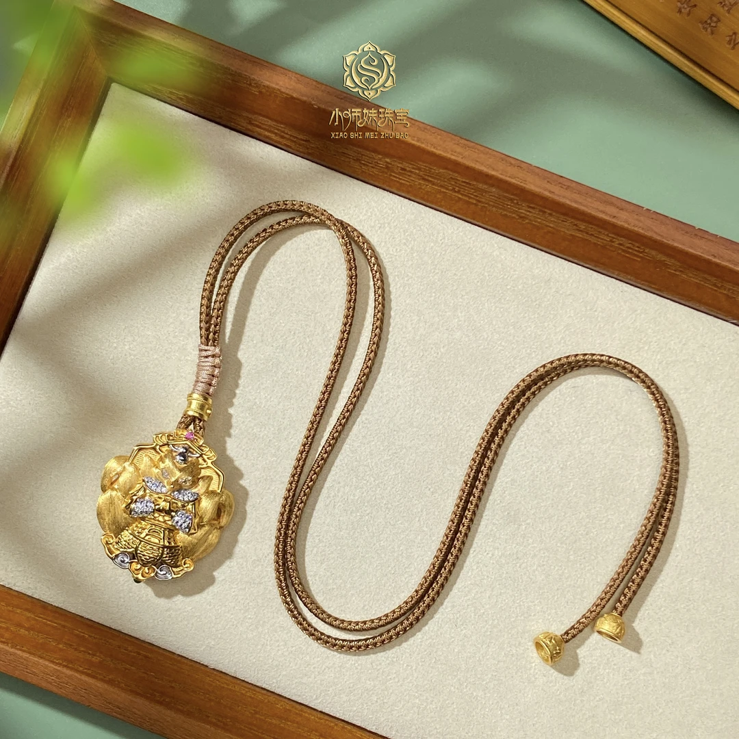 吊坠925银 扶摇臻选|拉丝925银饰金凤九吊坠