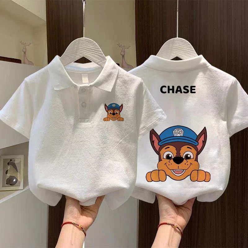 汪汪队男童t恤短袖polo衫夏装洋气质衣服宝宝翻领潮牌男童衣服