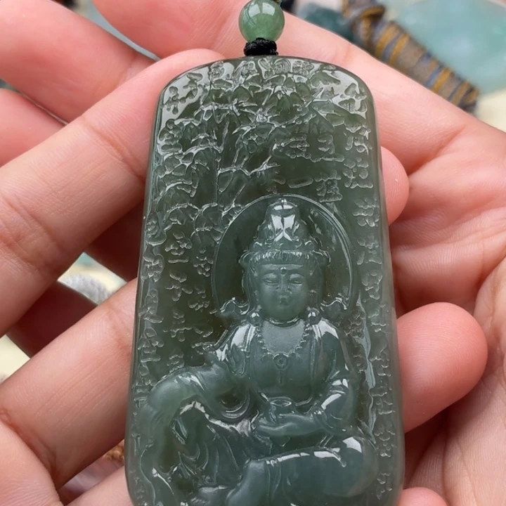 翡翠未镶嵌颈饰天然翡翠a货