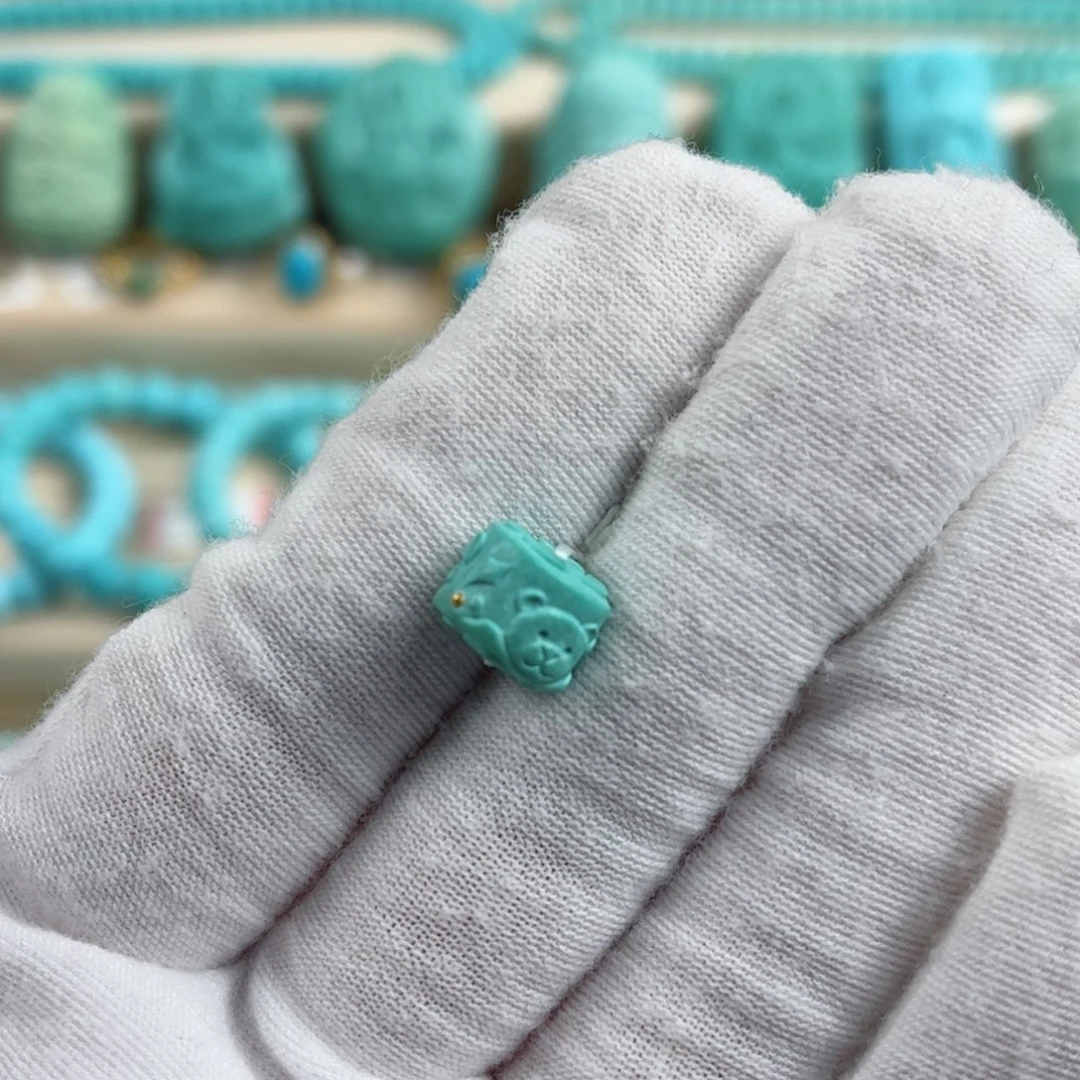 未镶嵌绿松石尺寸9.9mm