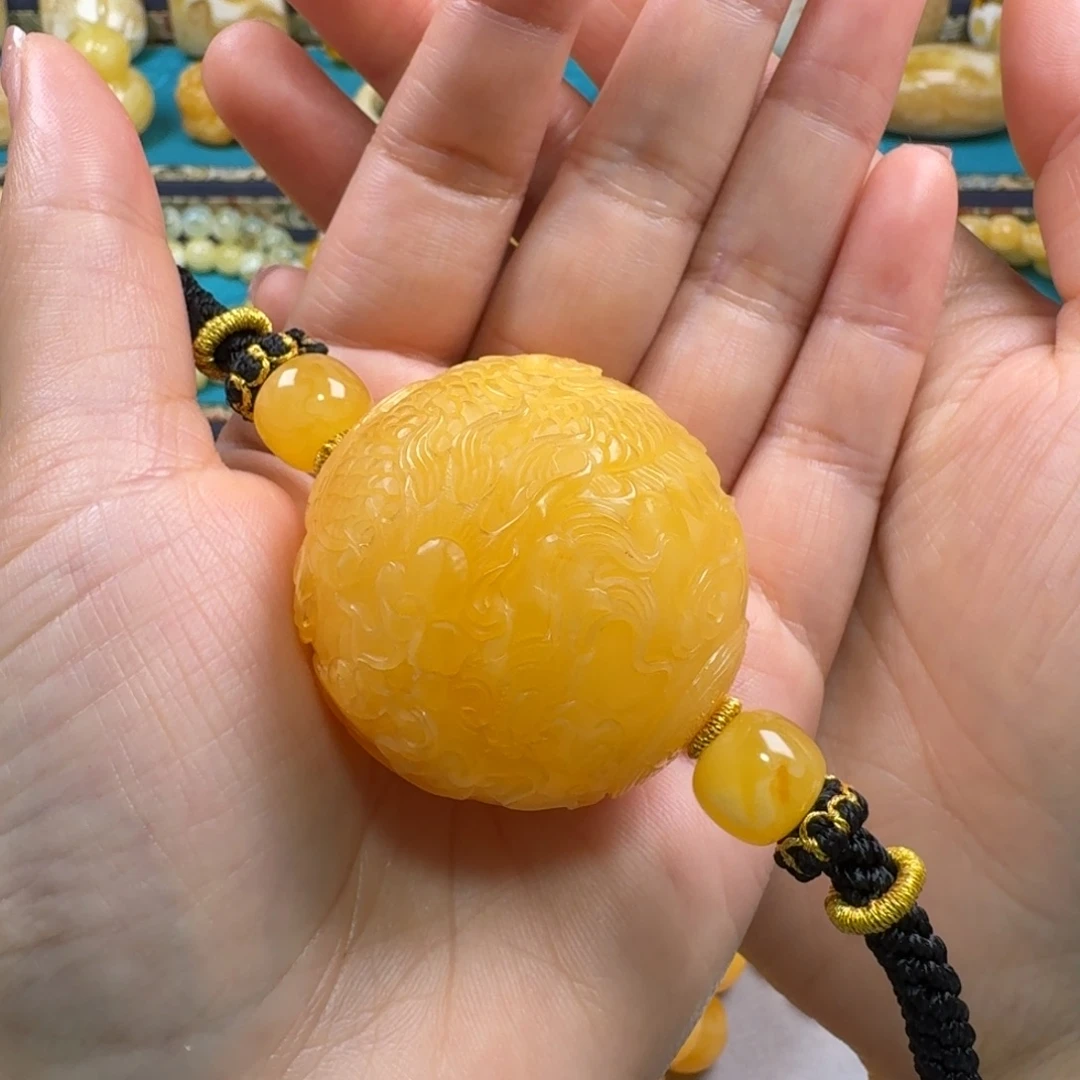 琥珀未镶嵌手链蜜蜡