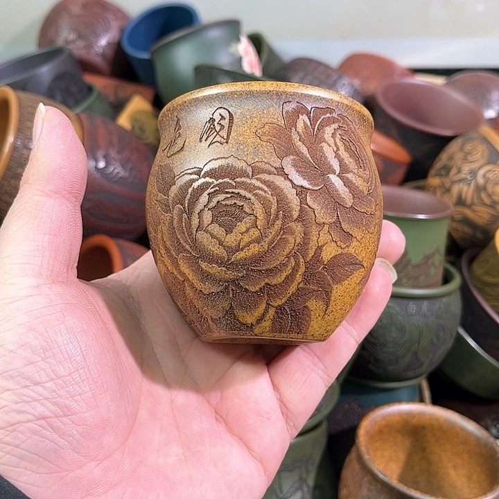 茶杯紫砂全手工紫砂主人杯