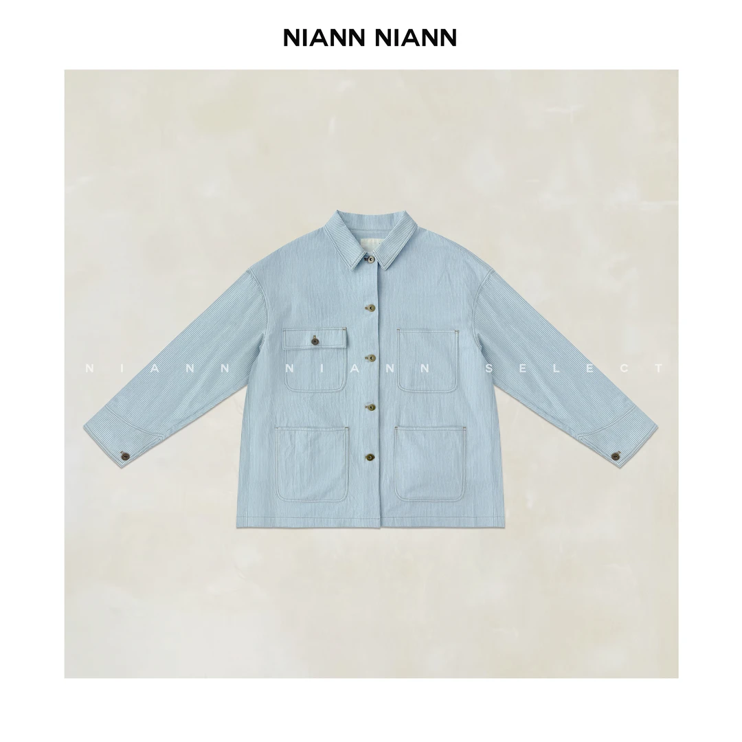 NiannNiann 新品高级女装 夏天可以穿 超薄翻领夹克外套15582