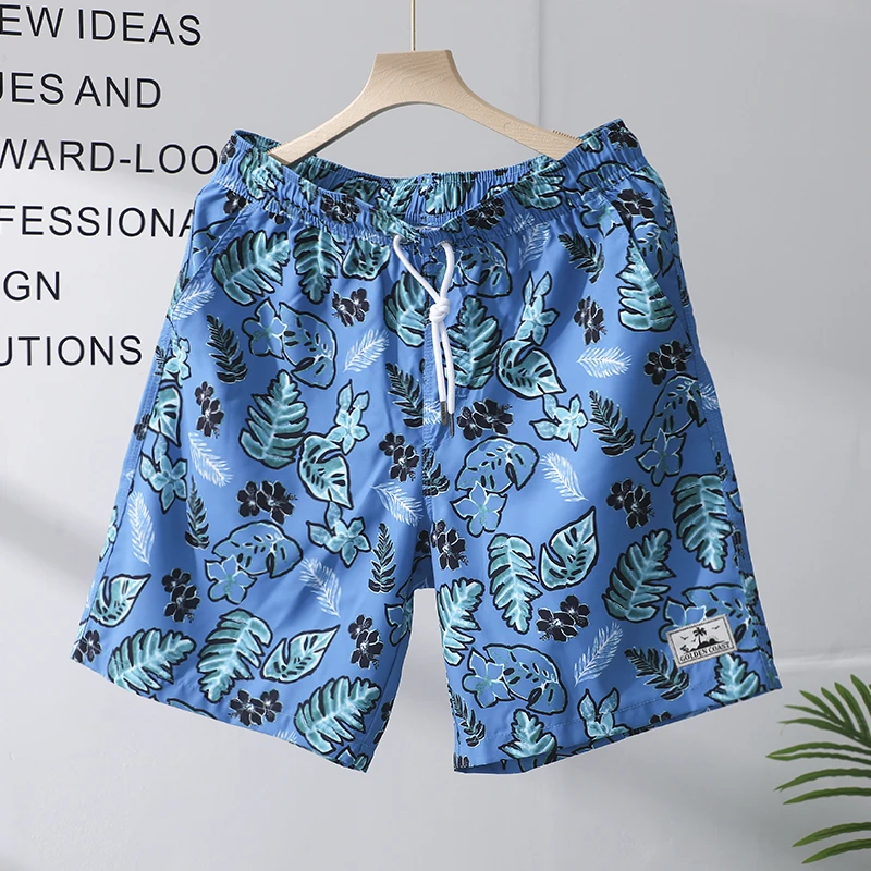 男士沙滩裤透气宽松速干冰感夏季冲浪温泉休闲短裤低腰时尚五分裤