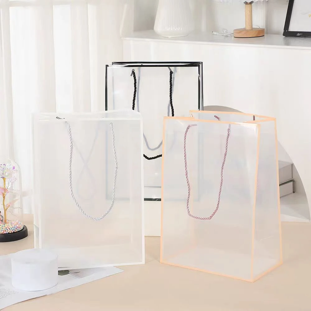 礼品袋简约鲜花盆栽包装袋手捧花礼物手提袋实用礼物袋