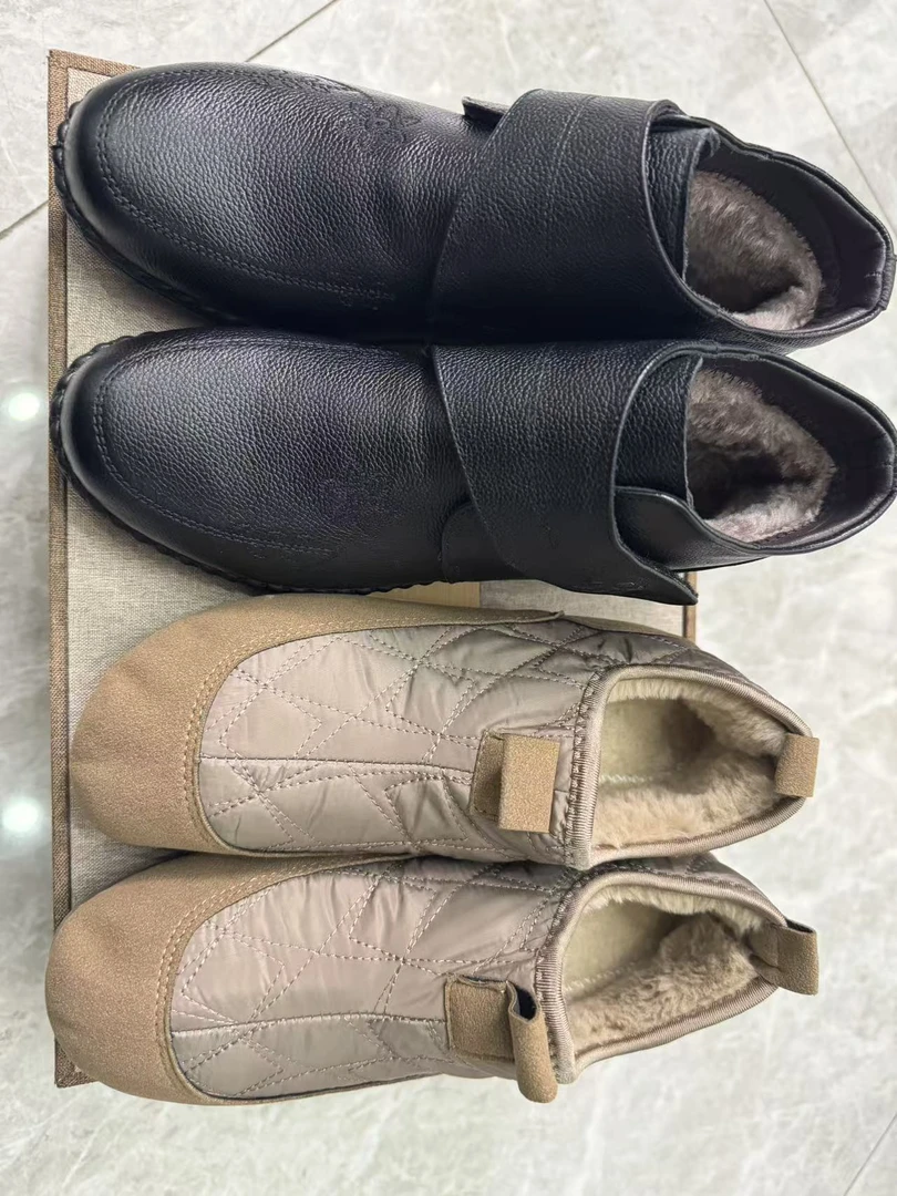 棉鞋 （两双）加绒保暖 防滑防水【颜色款式 尺码备注】