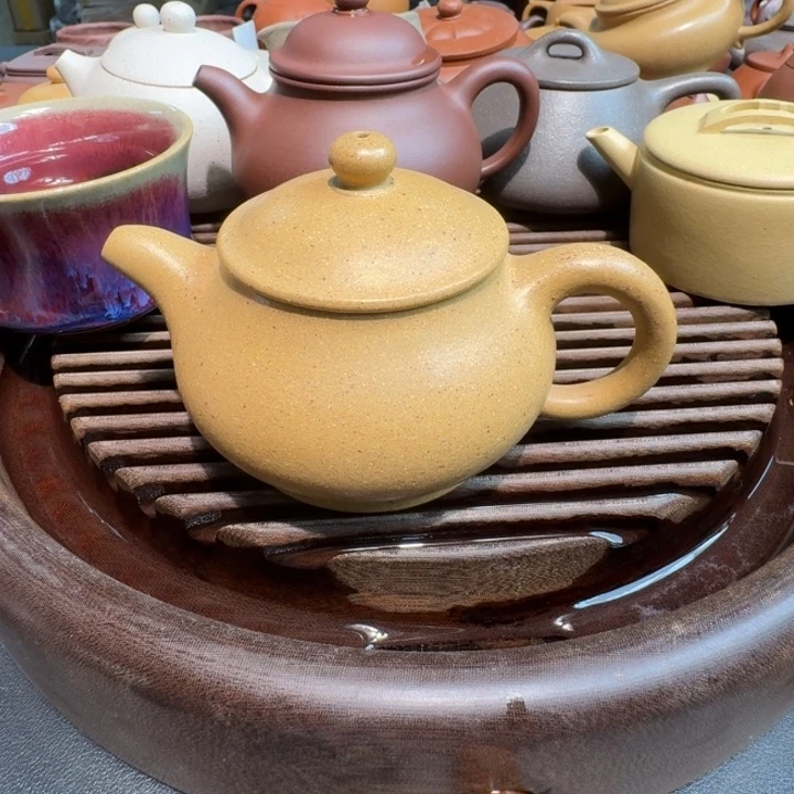 茶杯紫砂黄金段潘壶160cc