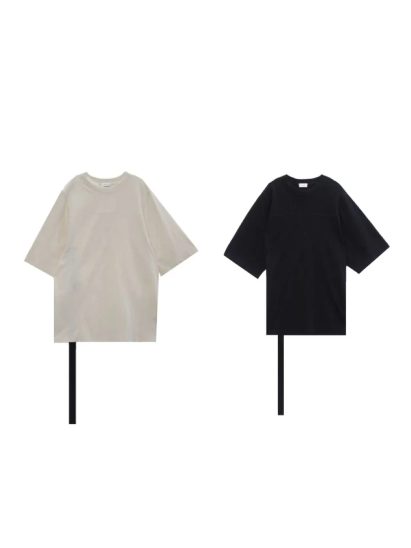 【2XXENOGENEIC】25春夏25SS-A302TS-110/099 设计师圆领拼接T恤