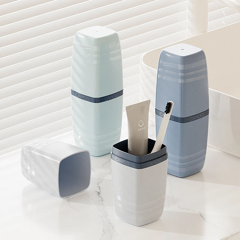 免安装便携洗漱杯牙具盒简约家用牙具杯刷男士二合一旅行套装