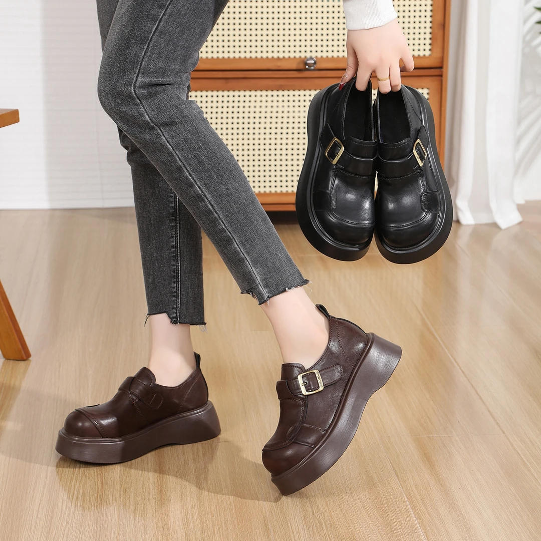 【Ciafoce纤芙森】2503/时尚百搭气质软底软面外穿休闲勃肯鞋