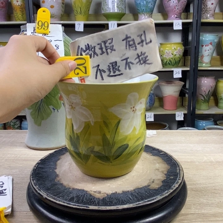 景德镇高温陶瓷花盆