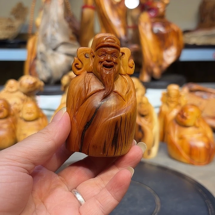 柏木太行崖柏财神爷