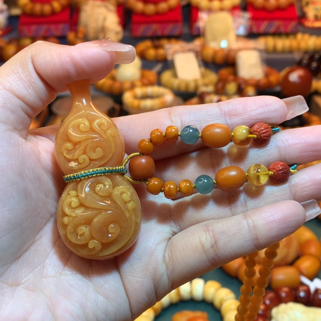 【闪购商品】蜜蜡吊坠(赠链)未镶嵌蜜蜡吊坠