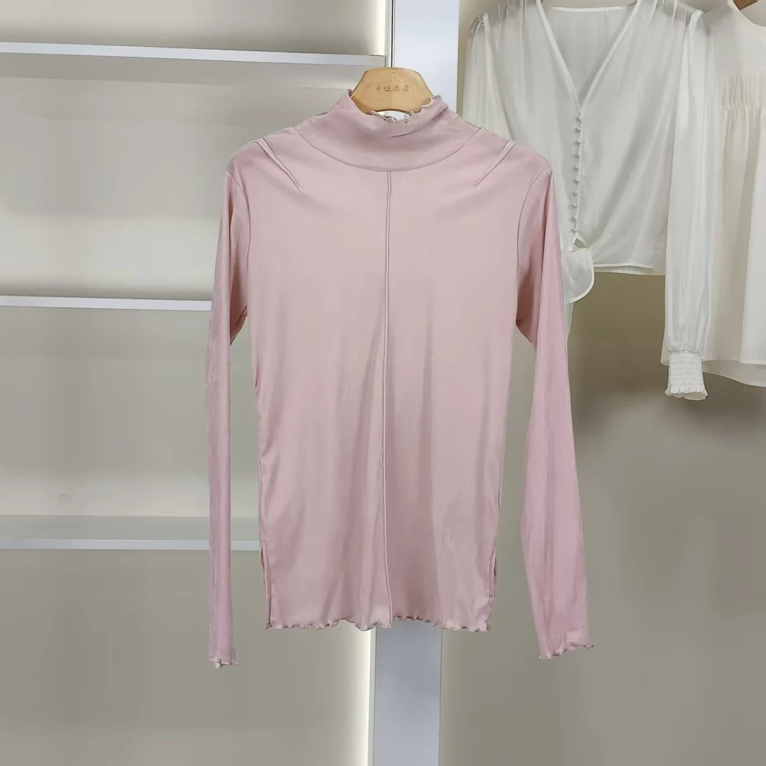 麦迪尚品【丽DS】50904108 纯色百搭高领打底衫春季女装专柜正品