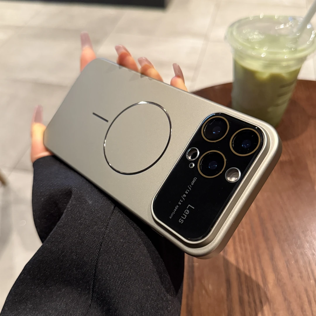 高级感细圈磁吸适用苹果17promax手机壳新款iPhone16pro超薄防摔