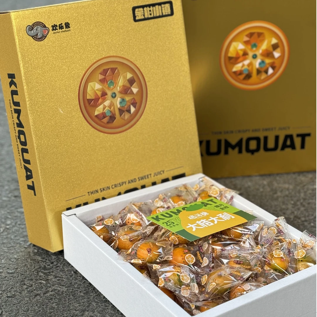 【年货水果礼盒】脆皮金桔礼盒  融安金桔脆蜜金柑  毛重3斤左右