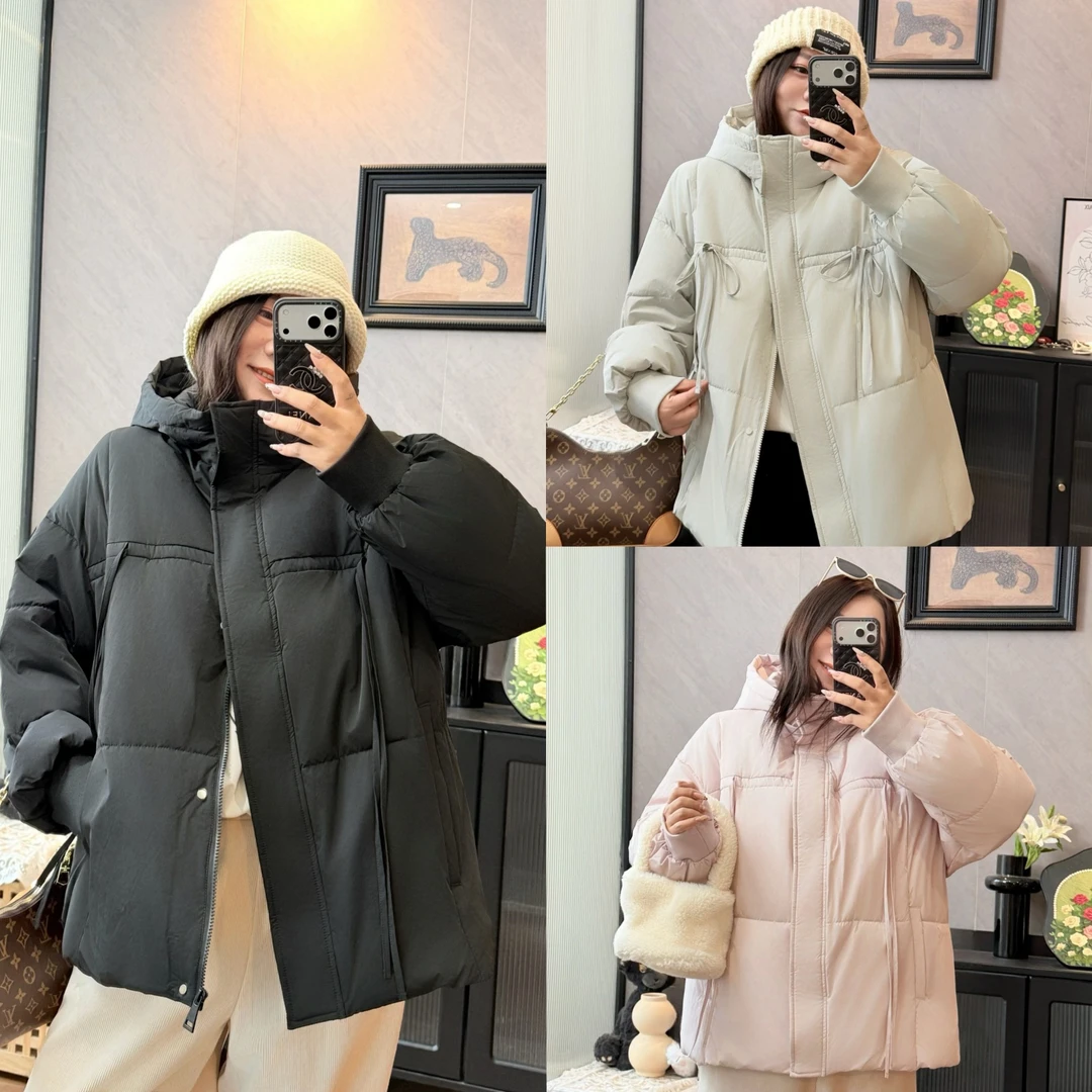 花契“酥酥泡芙”大码女装冬季宽松200斤胖mm温柔松弛感棉服18263-H