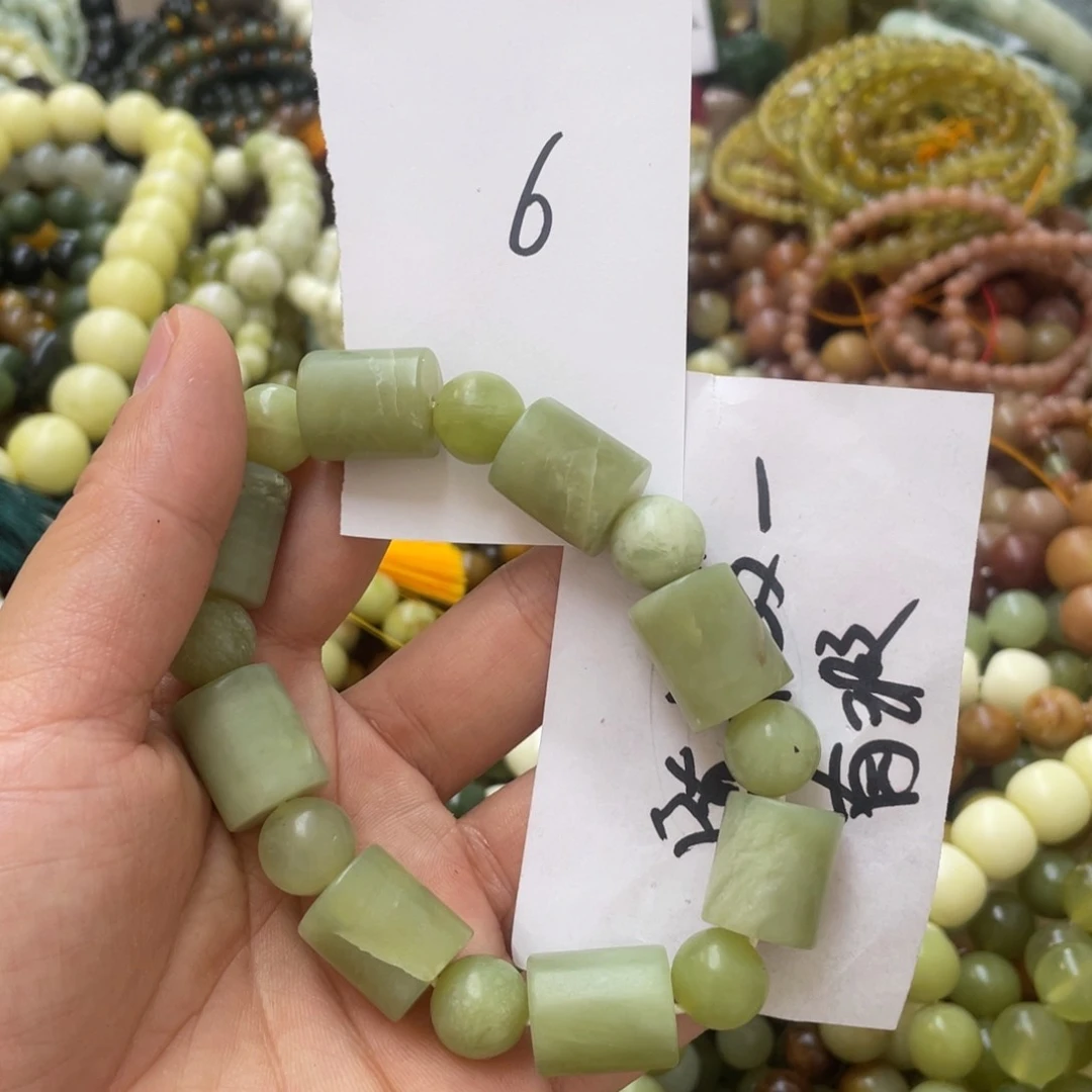 蛇纹石玉手链未镶嵌