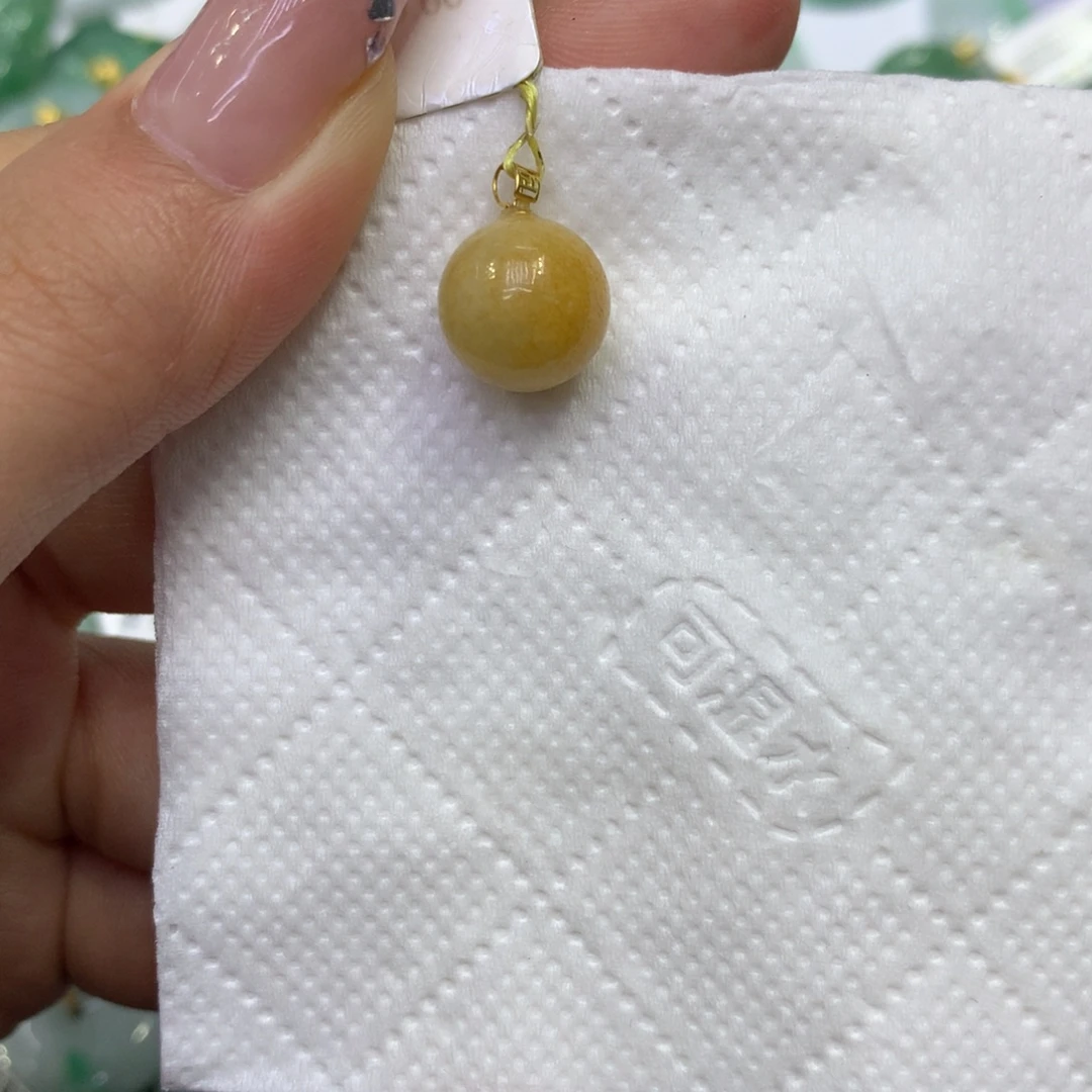 翡翠18K金镶嵌颈饰111111111111