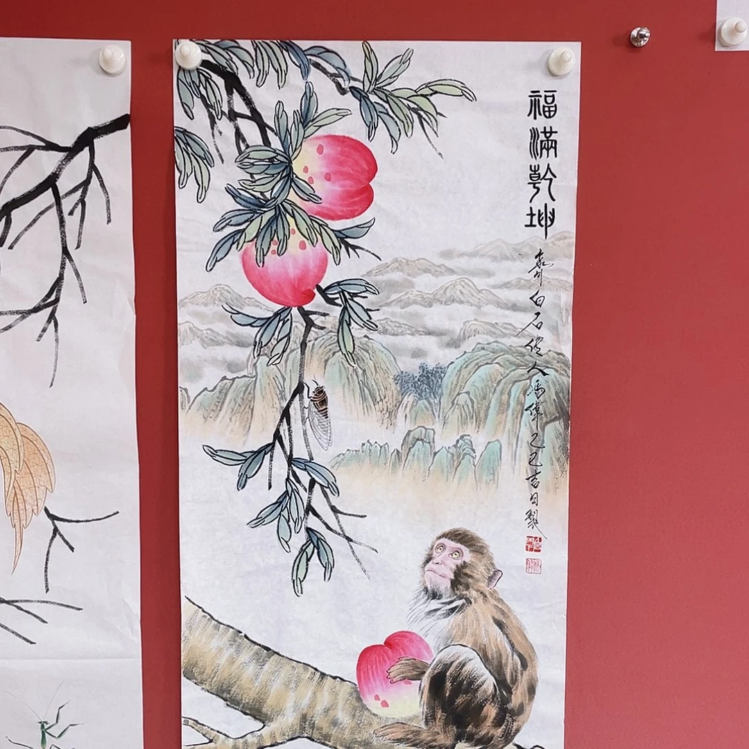 国画冯伟老师手绘国画作品音浩
