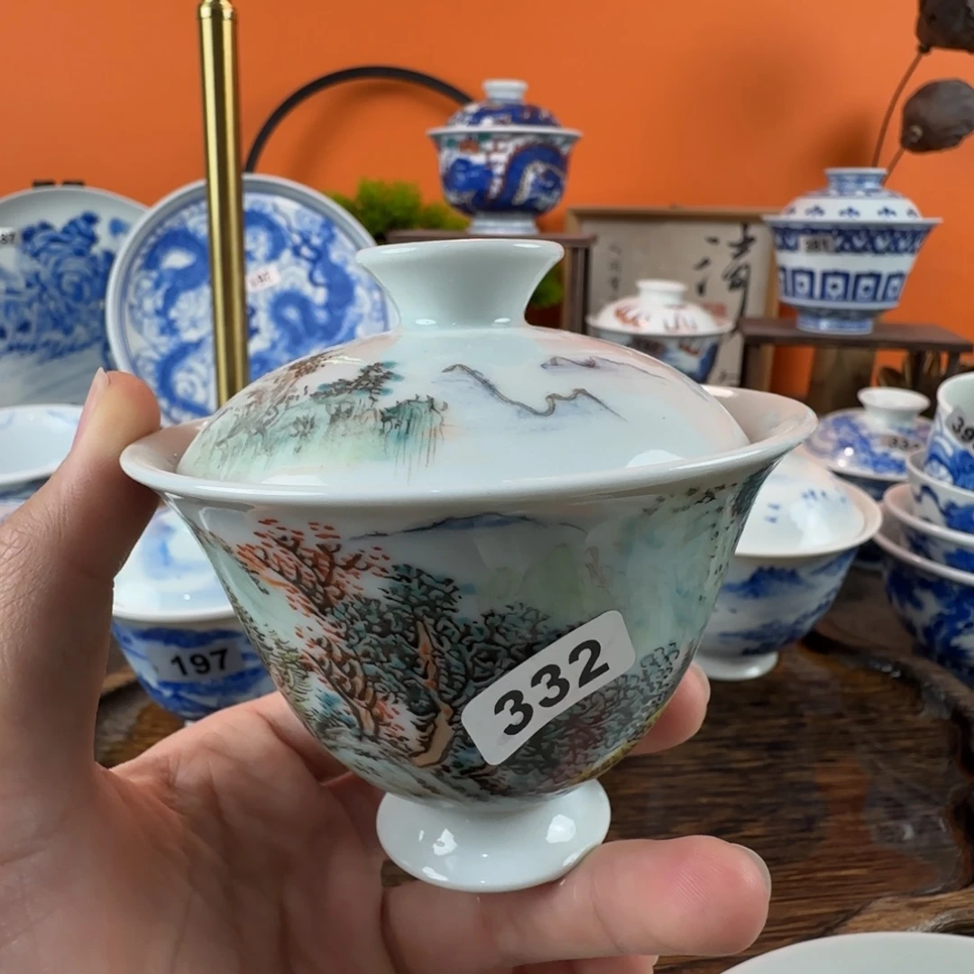 瓷片景德镇手绘青花瓷器332