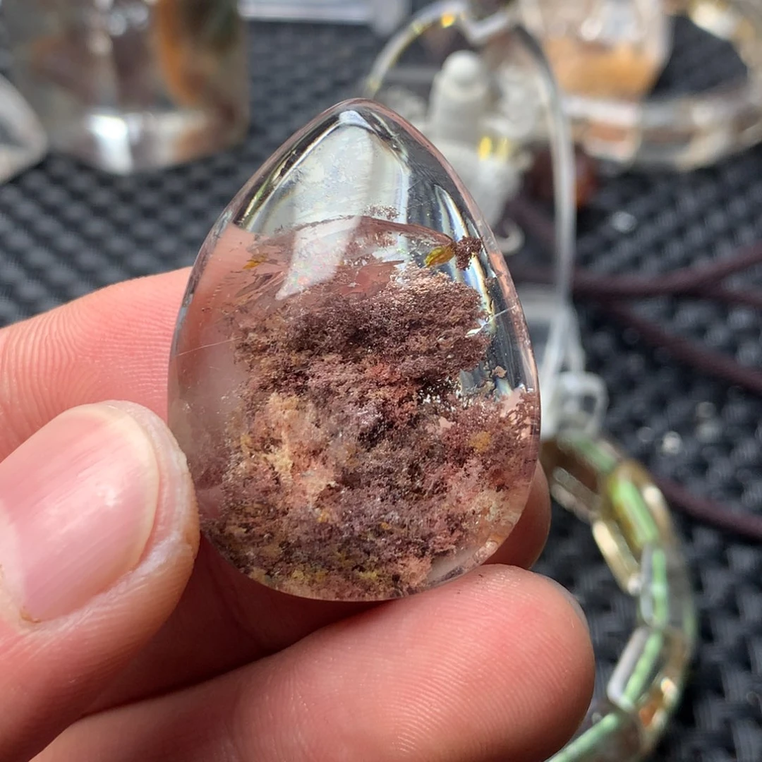 水晶颈饰未镶嵌?*天然水晶项链搭配