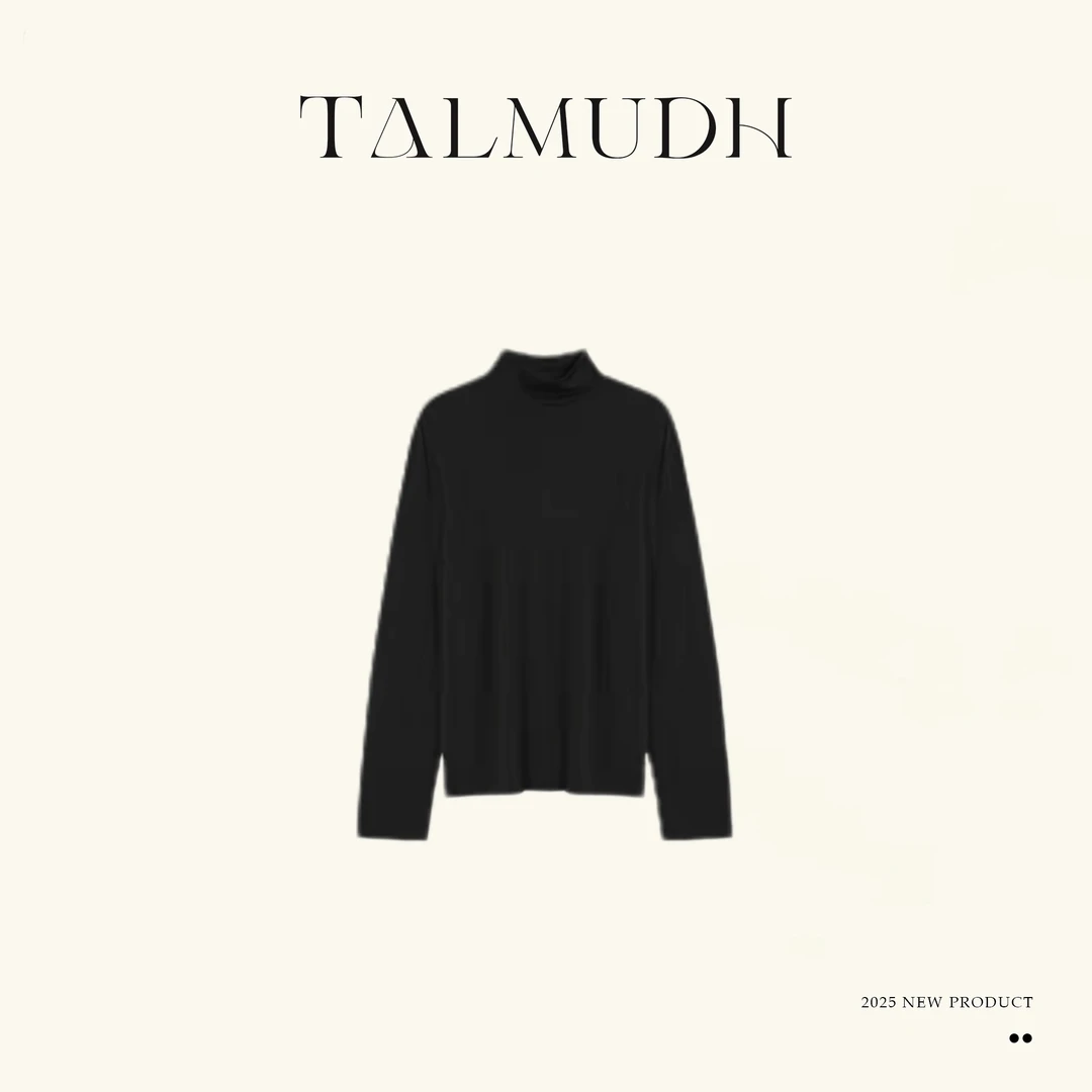 T/A 高领亲肤天丝羊毛打底上衣25811