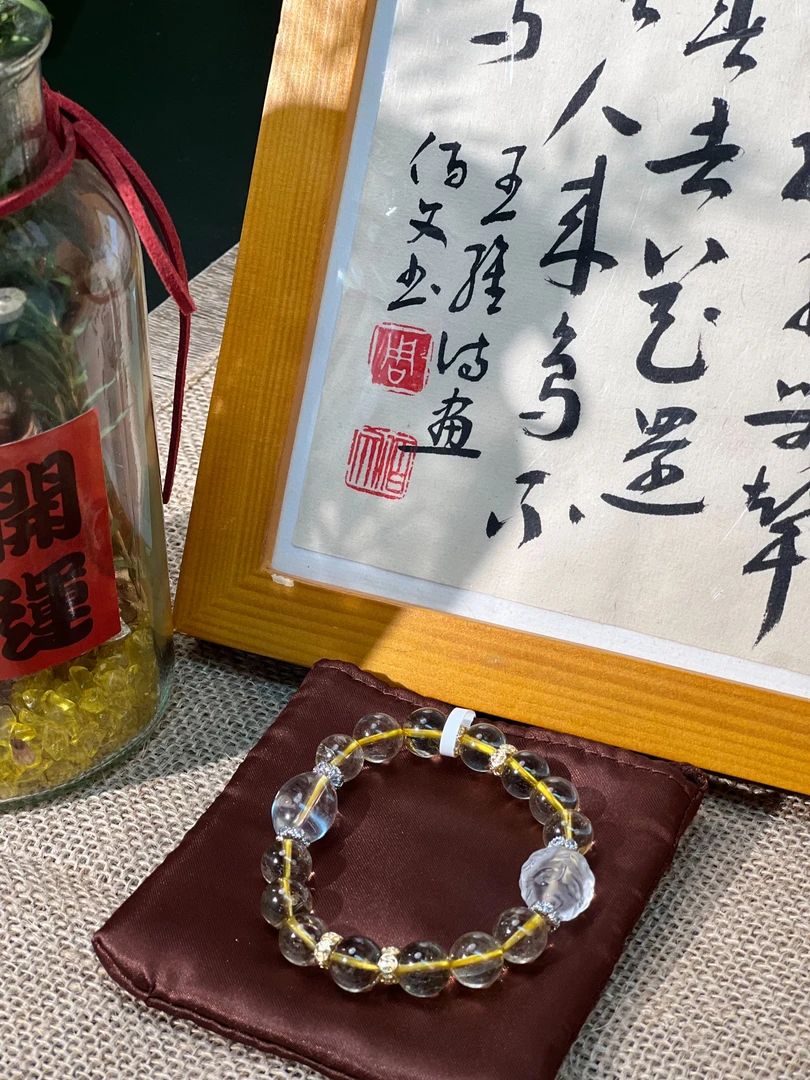 【晶生晶世手作】天然发晶手串