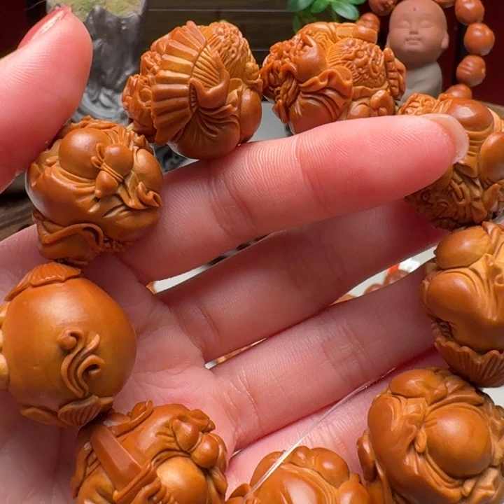 孤***影橄榄核手串/手链钟馗