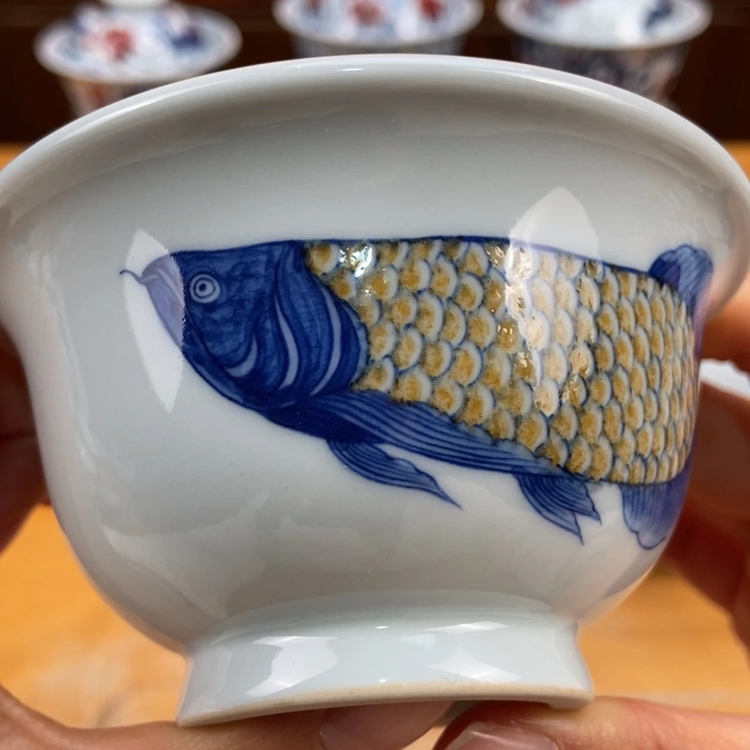手绘现代茶具非古董