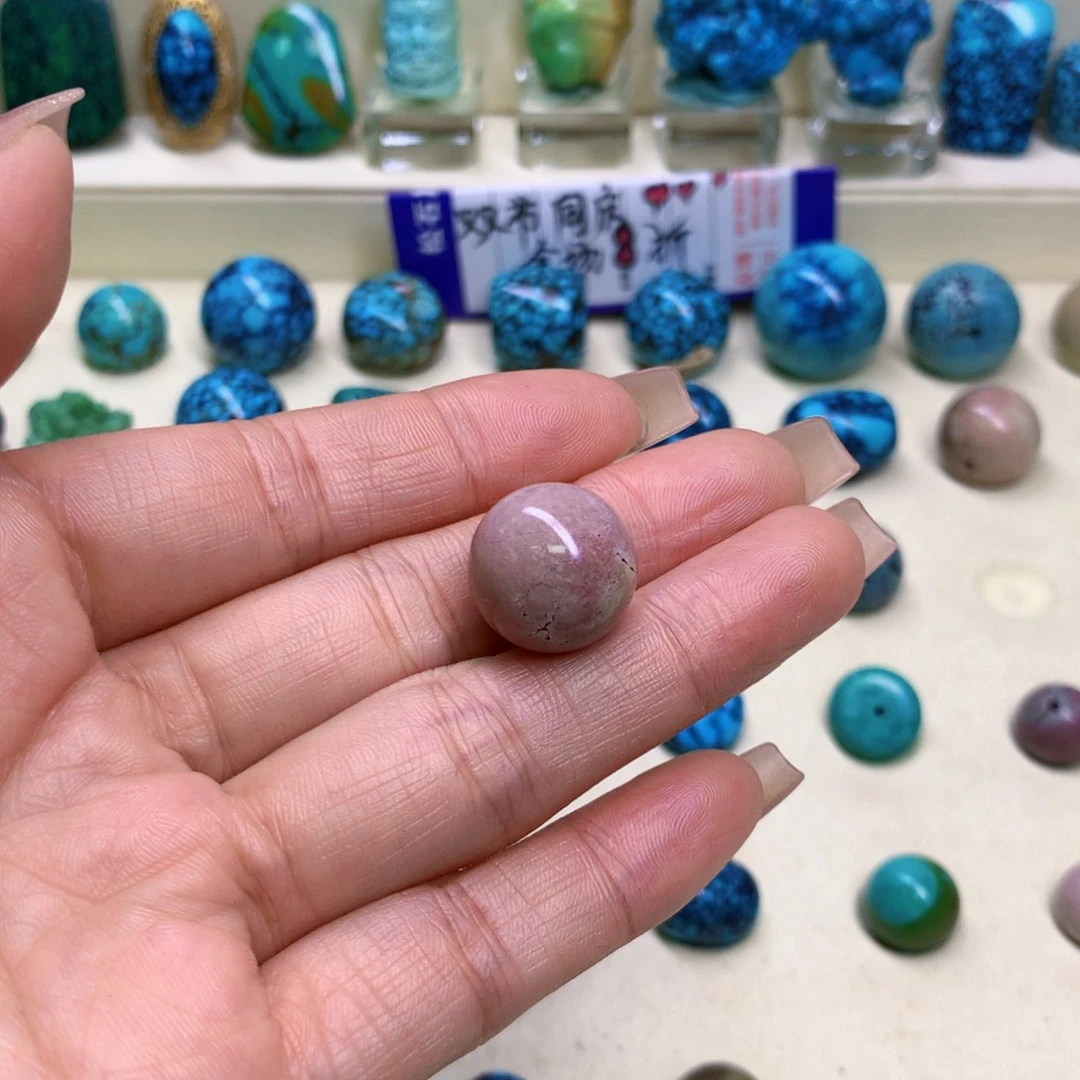 绿松石未镶嵌三彩随行