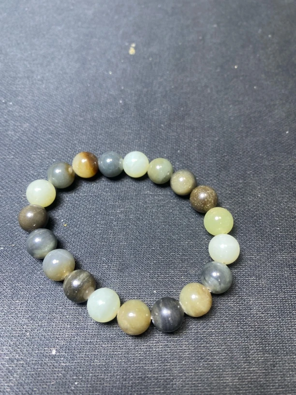 和田玉楼兰三色手串10