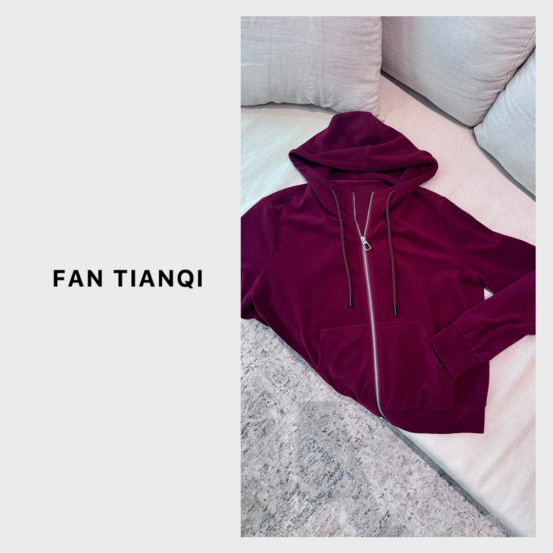 范天奇/FAN TIANQI【云感呼吸】360克单面磨毛开衫外套FYOT57154