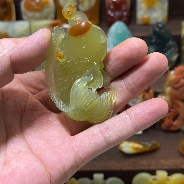 蛇纹石玉未镶嵌吊坠(不含链)