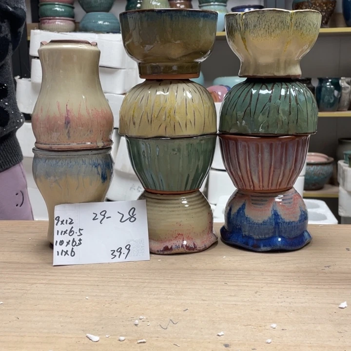 紫砂花盆多肉花盆微瑕28