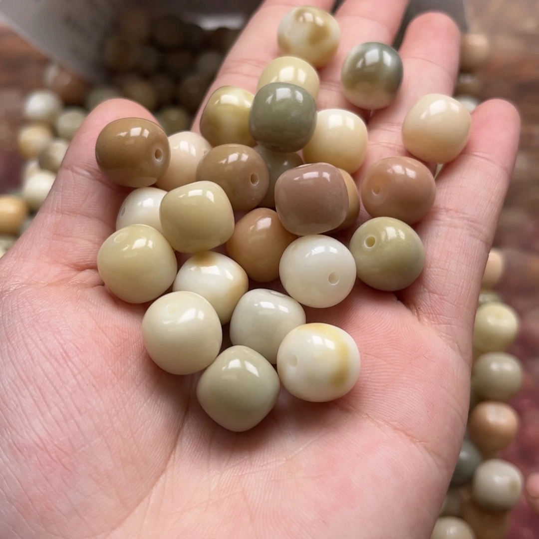 【闪购商品】白玉菩提吊坠q/12 30+30干磨莫兰迪